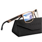ANYLUV Blue Light Blocking Glasses Men Computer Gaming Glasses Lightweight Al-Mg Metal Anti Eyestrain UV400 Clear Lens Eye Protection 