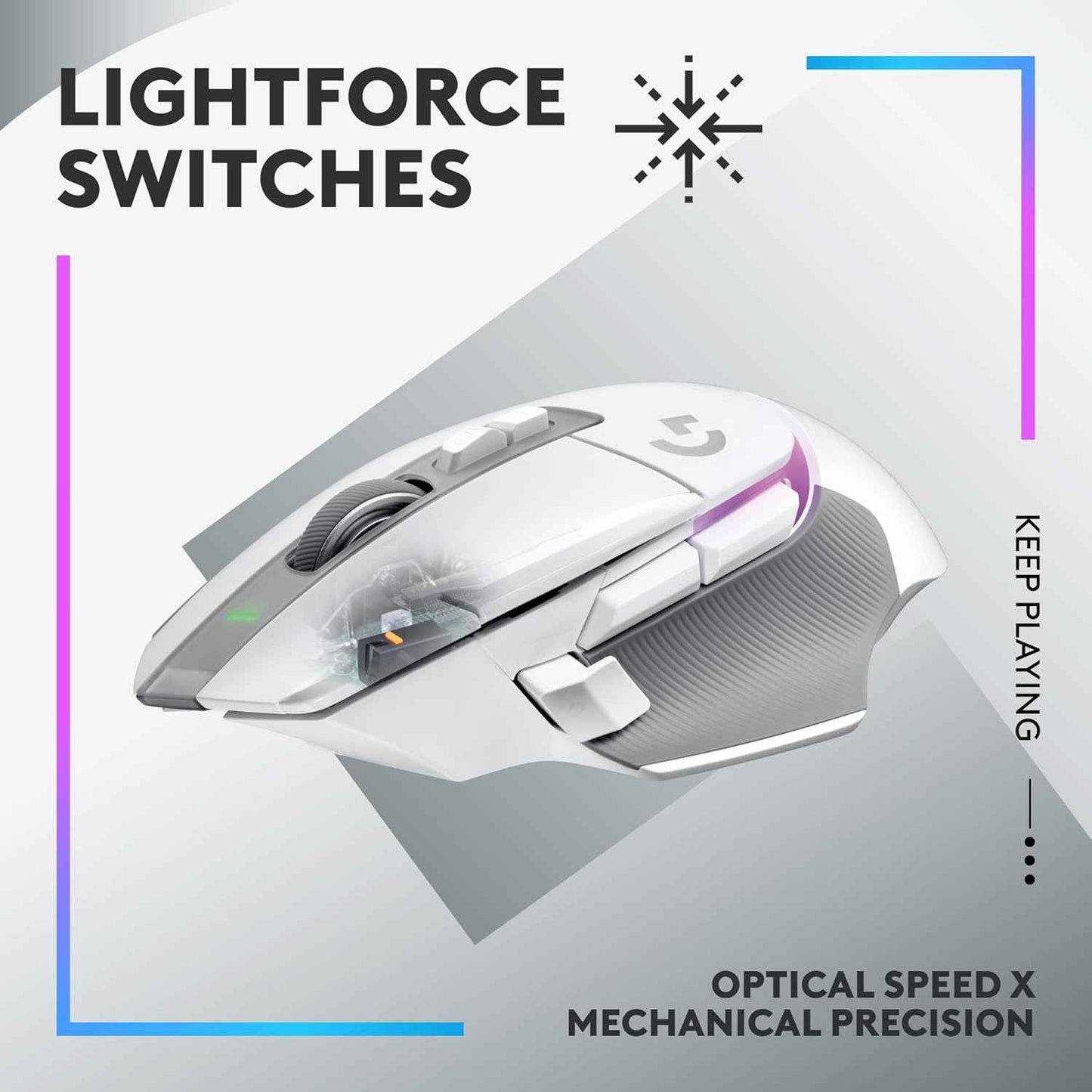 Wireless Gaming Mouse Logitech G502 X Plus | Optical Sensor, LIGHTFORCE Switches, RGB
