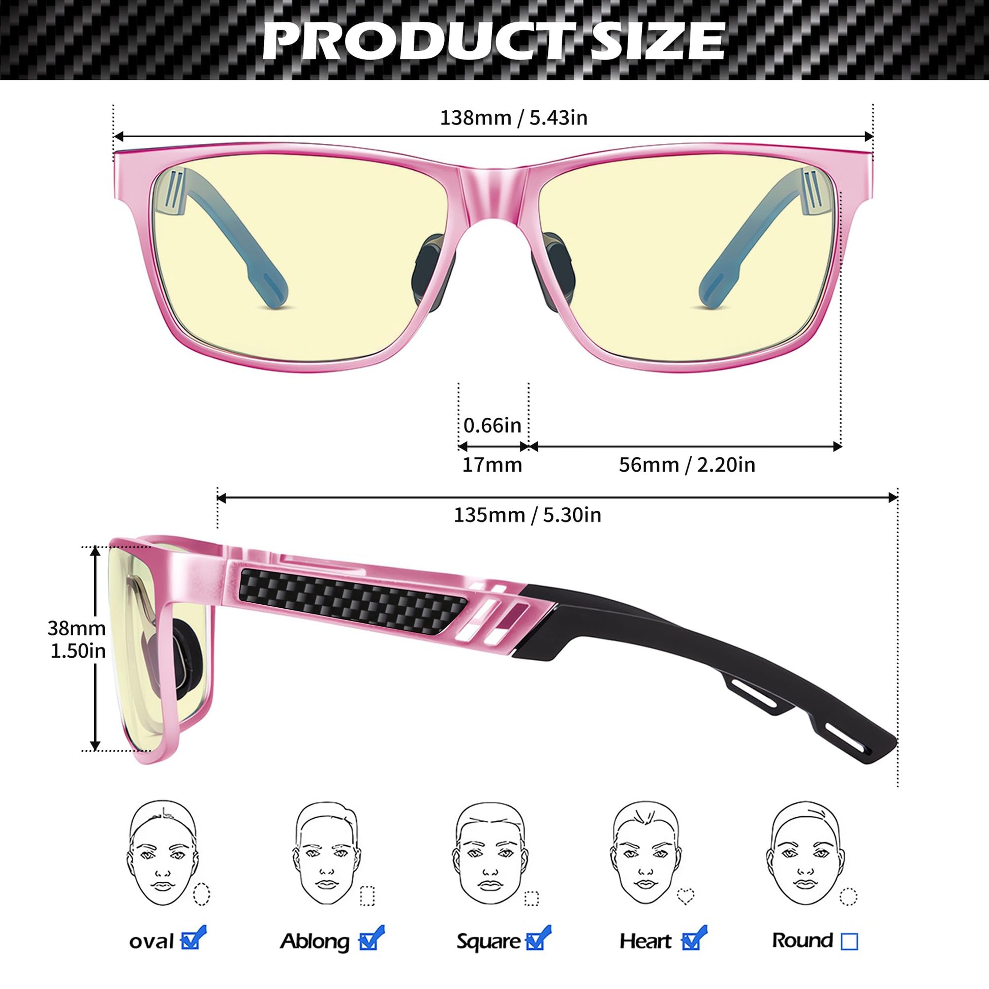 ANYLUV Blue Light Blocking Glasses Men Computer Gaming Glasses Lightweight Al-Mg Metal Anti Eyestrain UV400 Clear Lens Eye Protection 