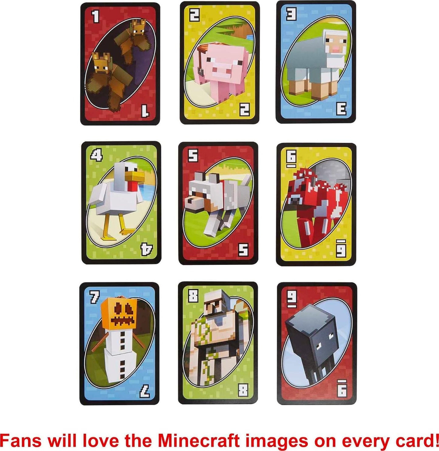 Mattel Games UNO Minecraft Card Game for Family Night with Minecraft-themed Graphics in a Collectible Tin for 2-10 Players (Amazon Exclusive)