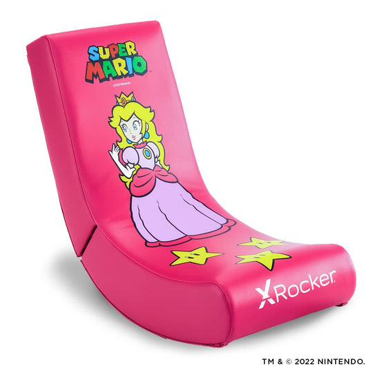 X Rocker Nintendo Video Gaming Chair for Kids 5-17, Floor Rocker, Gifts for Gamers, Mario, Bowser, Peach, Luigi, Yoshi, Gifts for Teens, Boys, Girls