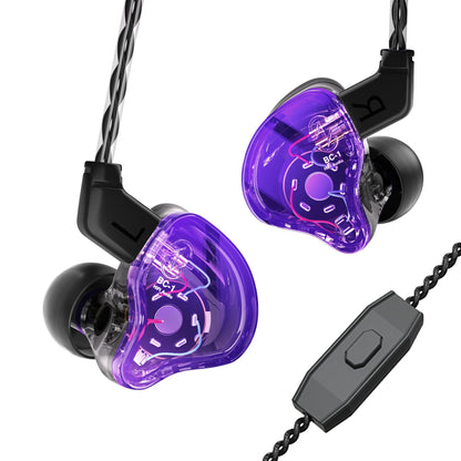 YINYOO KZ-ZST Colorful Hybrid Banlance Armature with Dynamic Ear Earphone 1BA+1DD HiFi Headset KZ in Ear Monitor Headphone Wired Earbuds IEM Earphone Gaming Ear Buds (Colorful/zst Without Microphone)