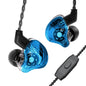 YINYOO KZ-ZST Colorful Hybrid Banlance Armature with Dynamic Ear Earphone 1BA+1DD HiFi Headset KZ in Ear Monitor Headphone Wired Earbuds IEM Earphone Gaming Ear Buds (Colorful/zst Without Microphone)