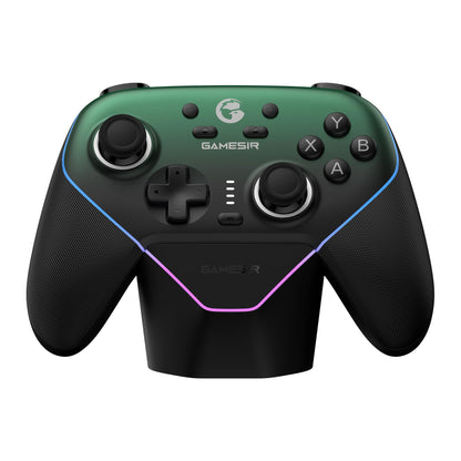 GameSir Super Nova Wireless Gaming Controller for PC/Switch/Switch 2/iOS/Android, 1000Hz Polling Rate, Hall Effect Stick & Trigger, Rubberized Grips, RGB Lighting, 1000mAh - Blue
