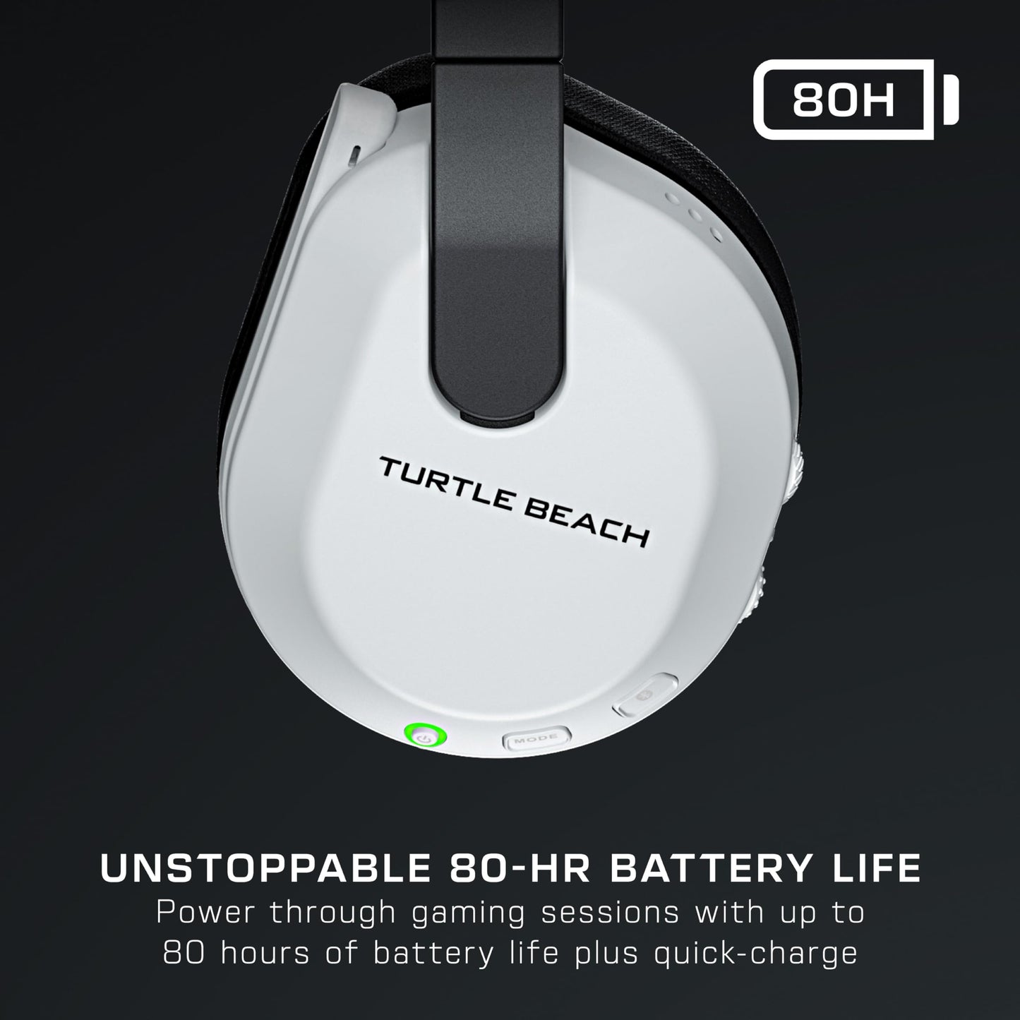 Turtle Beach Stealth 600 Wireless Multiplatform Amplified Gaming Headset for Xbox Series X|S, Xbox One, PC, PS5, PS4, Nintendo Switch, & Mobile – Bluetooth, 80 - Hr Battery, Noise - Cancelling Mic – White - Gapo Goods - 