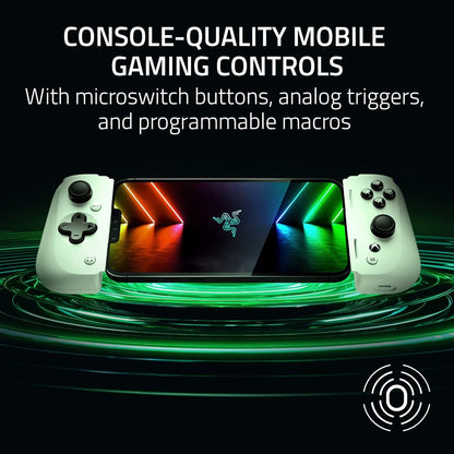 Razer Kishi V2 Mobile Gaming Controller for Android: Console Quality Controls - Universal Fit - Stream PC, Xbox, PlayStation, Touch Screen Android Games - Customizable Triggers - Ergonomic Design