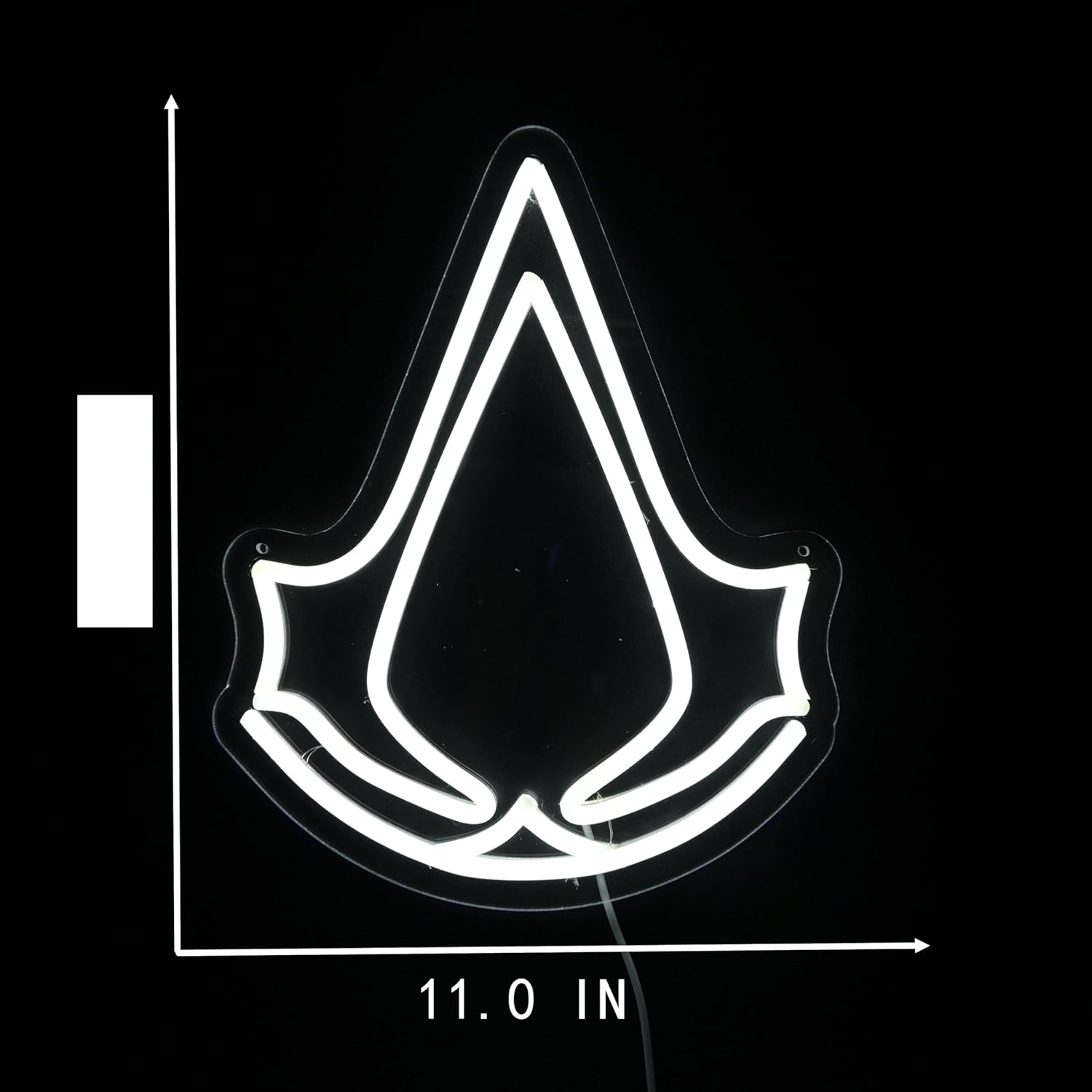 Assassin Neon Sign - LED Gaming Wall Decor | USB Powered Gamer Gift 11x13.8IN