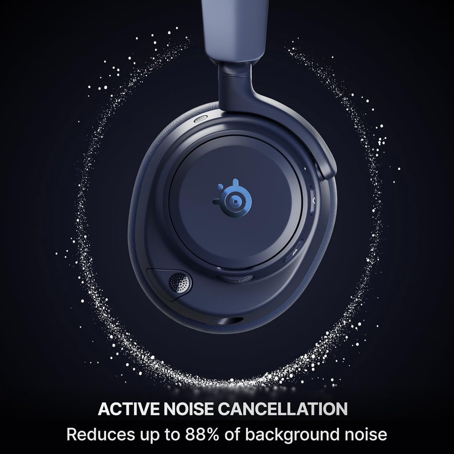 SteelSeries Arctis Nova Pro Omni - Hi-Res Wireless Gaming Headset, 96kHz/24bit, ANC, ClearCast Pro Mic, AI Noise Rejection, Mobile App, Mix 2.4GHz + BT, OmniPlay PC+PlayStation+Xbox - Midnight Blue
