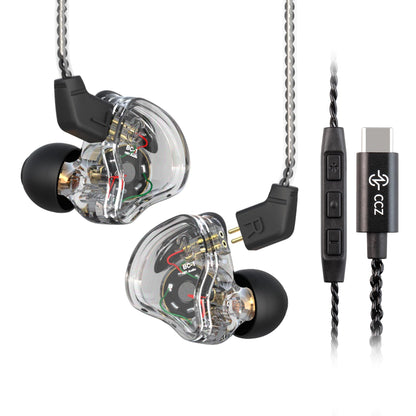 YINYOO KZ-ZST Colorful Hybrid Banlance Armature with Dynamic Ear Earphone 1BA+1DD HiFi Headset KZ in Ear Monitor Headphone Wired Earbuds IEM Earphone Gaming Ear Buds (Colorful/zst Without Microphone)
