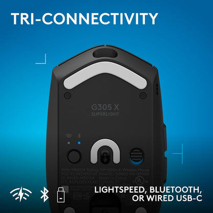 Logitech G305 X Superlight Wireless Gaming Mouse - Black