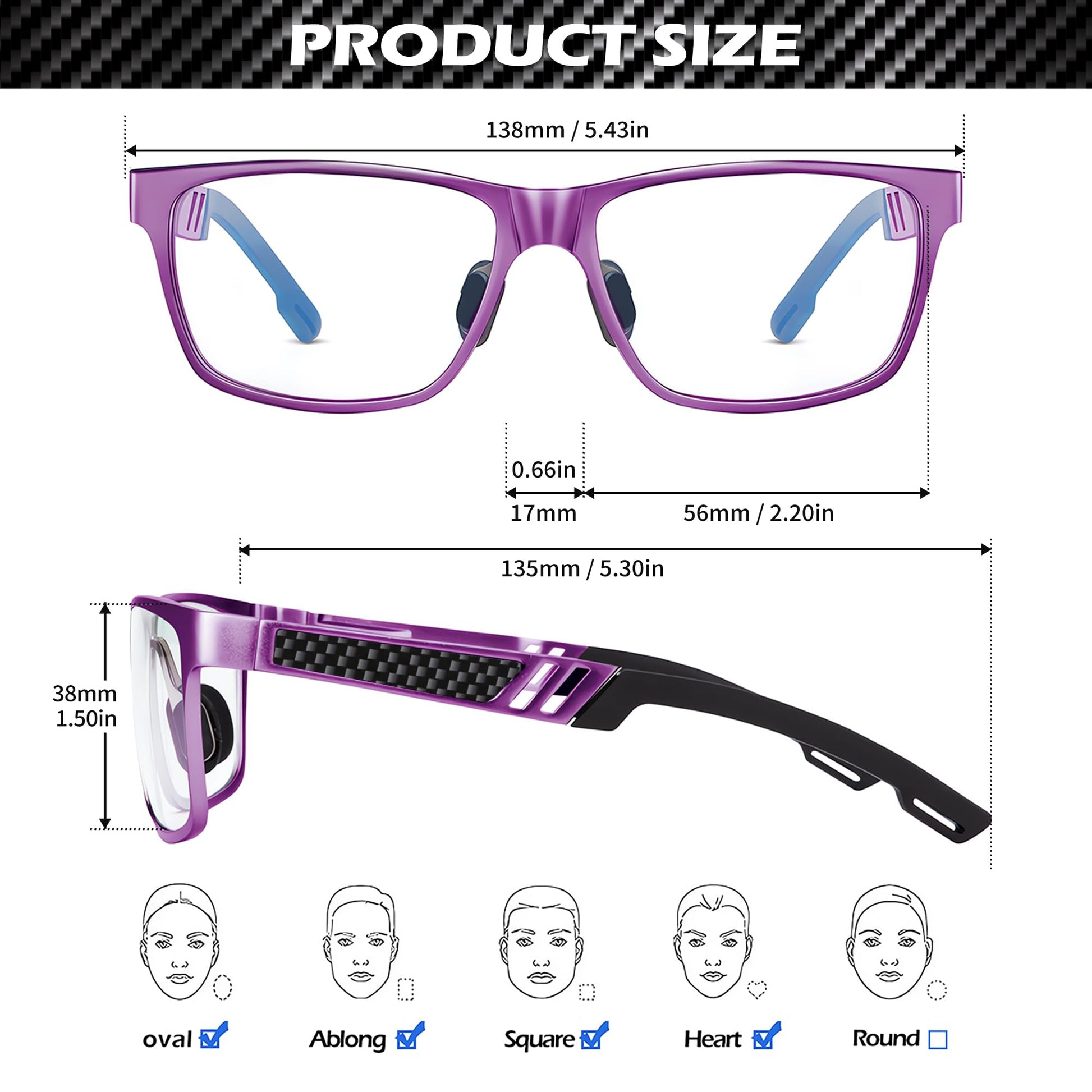 ANYLUV Blue Light Blocking Glasses Men Computer Gaming Glasses Lightweight Al-Mg Metal Anti Eyestrain UV400 Clear Lens Eye Protection 