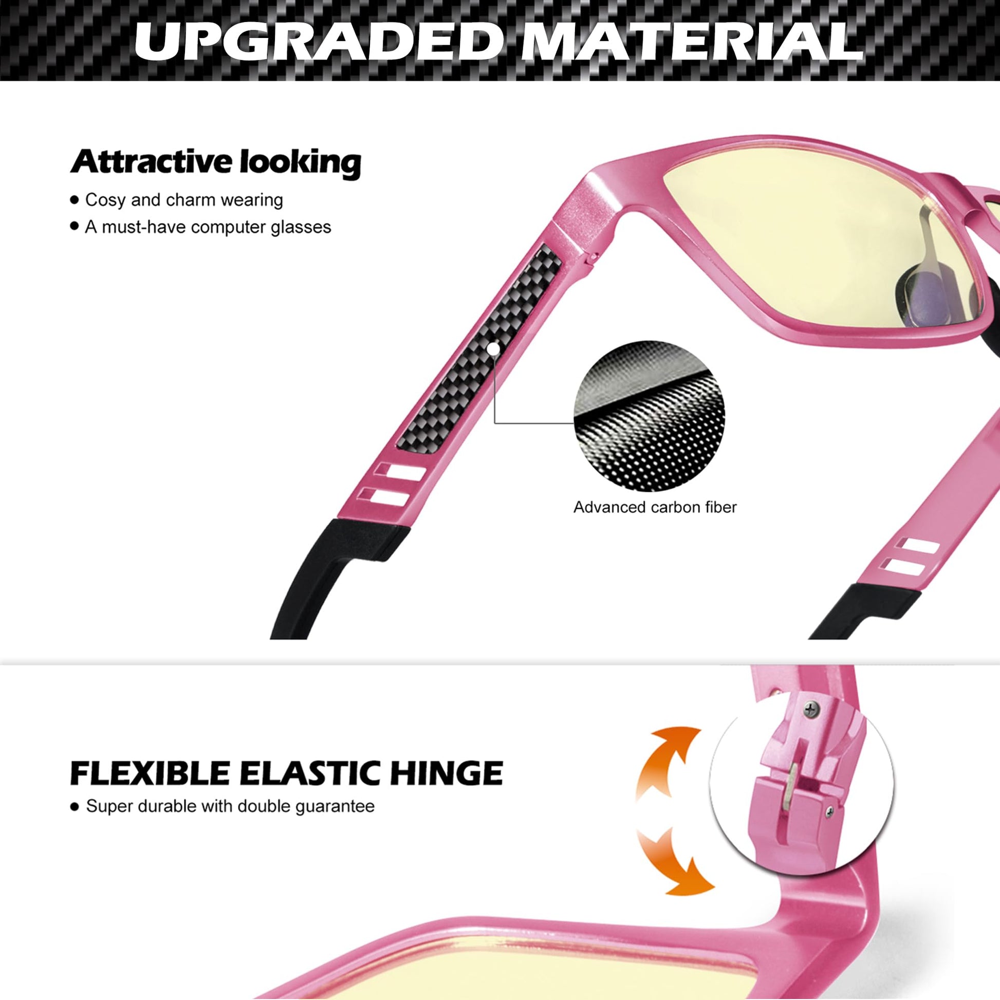ANYLUV Blue Light Blocking Glasses Men Computer Gaming Glasses Lightweight Al-Mg Metal Anti Eyestrain UV400 Clear Lens Eye Protection 