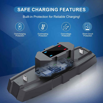 Switch Controller Charger | 6 in 1 Charging Station for Nintendo Switch & Pro Controllers