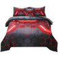 JQinHome Full Gamer Comforter Set,6 Piece Bed in A Bag 3D Video Game Bedding -All Season Down Alternative Gamer Bedding Sets - (Blue Game Controller)