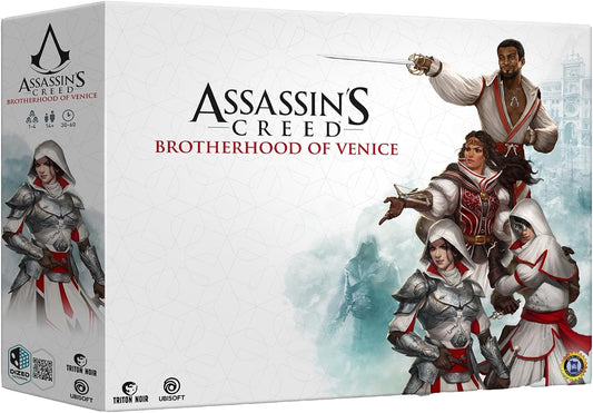 | Assassin’s Creed®: Brotherhood of Venice | Strategy Board Game | Miniatures Campaign | 1 to 4 Players | 30+ Minutes | Ages 14+