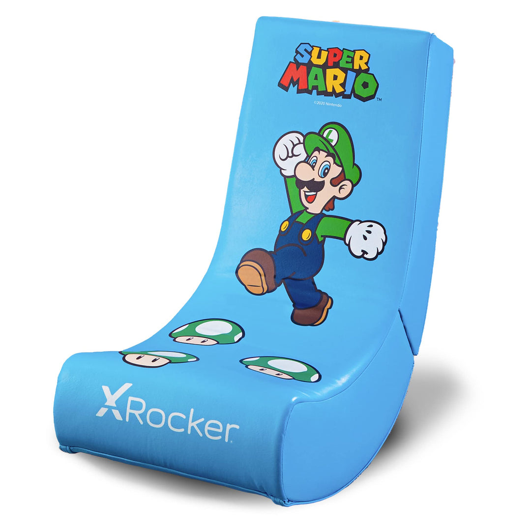 X Rocker Nintendo Video Gaming Chair for Kids 5-17, Floor Rocker, Gifts for Gamers, Mario, Bowser, Peach, Luigi, Yoshi, Gifts for Teens, Boys, Girls