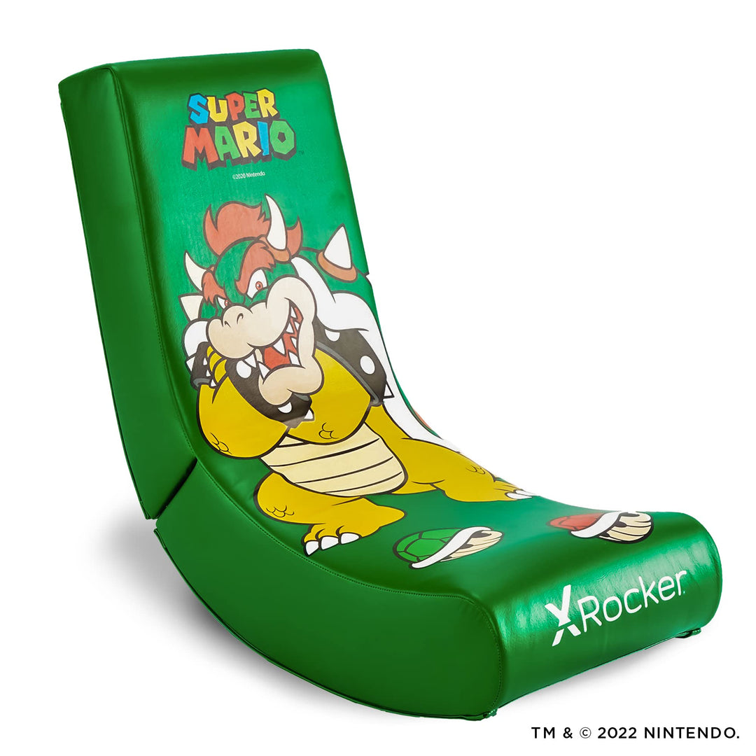 X Rocker Nintendo Video Gaming Chair for Kids 5-17, Floor Rocker, Gifts for Gamers, Mario, Bowser, Peach, Luigi, Yoshi, Gifts for Teens, Boys, Girls