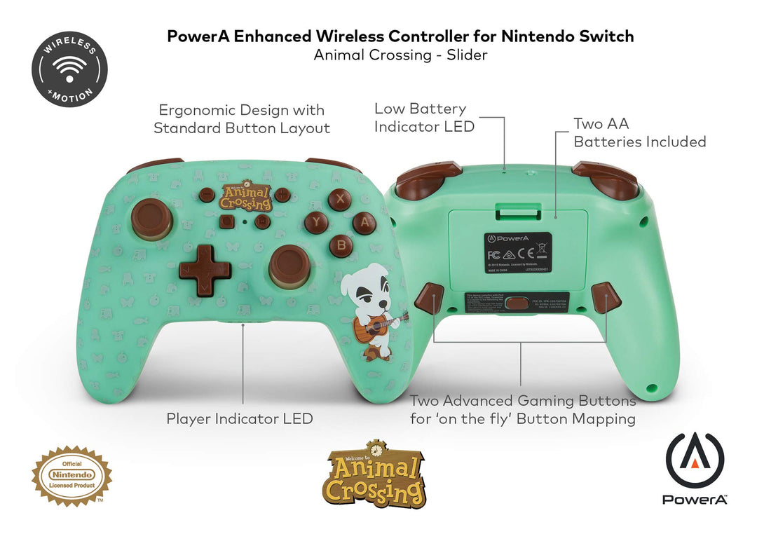 PowerA Enhanced Wireless Controller for Nintendo Switch - Fortnite Sticker Mania, Nintendo Switch - OLED Model, Nintendo Switch Lite, Gamepad, game controller, Bluetooth controller, Officially Licensed, Bonus Virtual Item Included