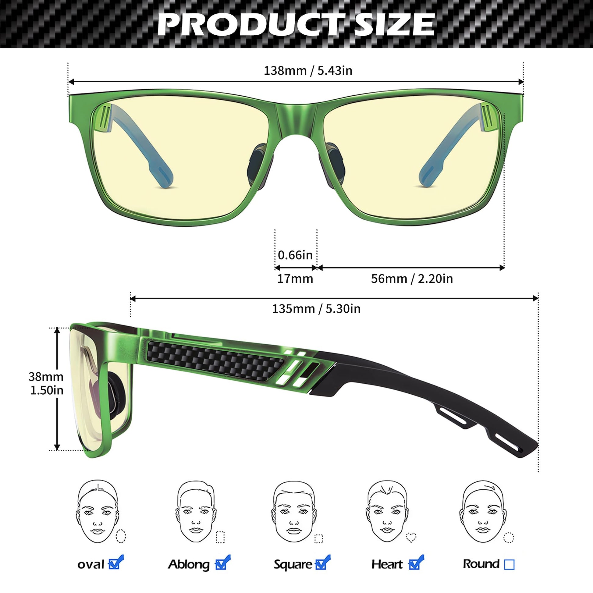 ANYLUV Blue Light Blocking Glasses Men Computer Gaming Glasses Lightweight Al-Mg Metal Anti Eyestrain UV400 Clear Lens Eye Protection 