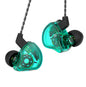 YINYOO KZ-ZST Colorful Hybrid Banlance Armature with Dynamic Ear Earphone 1BA+1DD HiFi Headset KZ in Ear Monitor Headphone Wired Earbuds IEM Earphone Gaming Ear Buds (Colorful/zst Without Microphone)