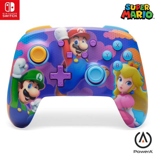 PowerA Enhanced Wireless Controller for Nintendo Switch - Fortnite Sticker Mania, Nintendo Switch - OLED Model, Nintendo Switch Lite, Gamepad, game controller, Bluetooth controller, Officially Licensed, Bonus Virtual Item Included