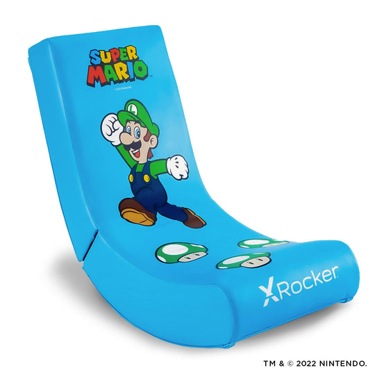 X Rocker Nintendo Video Gaming Chair for Kids 5-17, Floor Rocker, Gifts for Gamers, Mario, Bowser, Peach, Luigi, Yoshi, Gifts for Teens, Boys, Girls