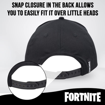 FORTNITE Baseball Cap for Boys, Quality Made Boys Hat and Fitted Cap, Flatbrim Baseball Hat with Sleek Design