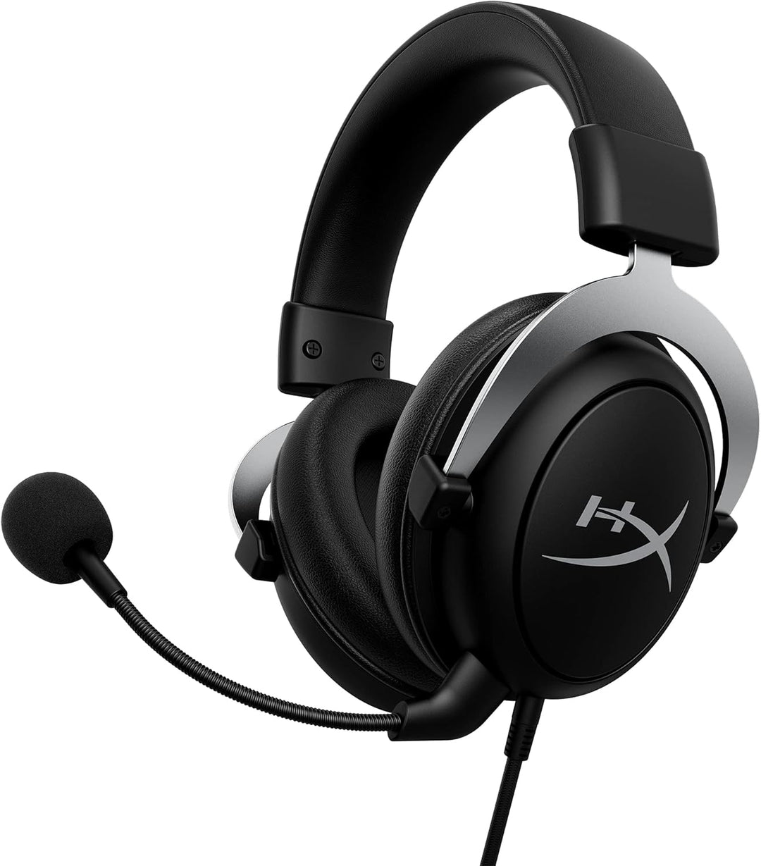 HyperX CloudX, Official Xbox Licensed Gaming Headset, Compatible with Xbox One and Series X|S, Memory Foam Ear Cushions, Detachable Noise-Cancelling Mic, in-line Audio Controls,Black/ Silver