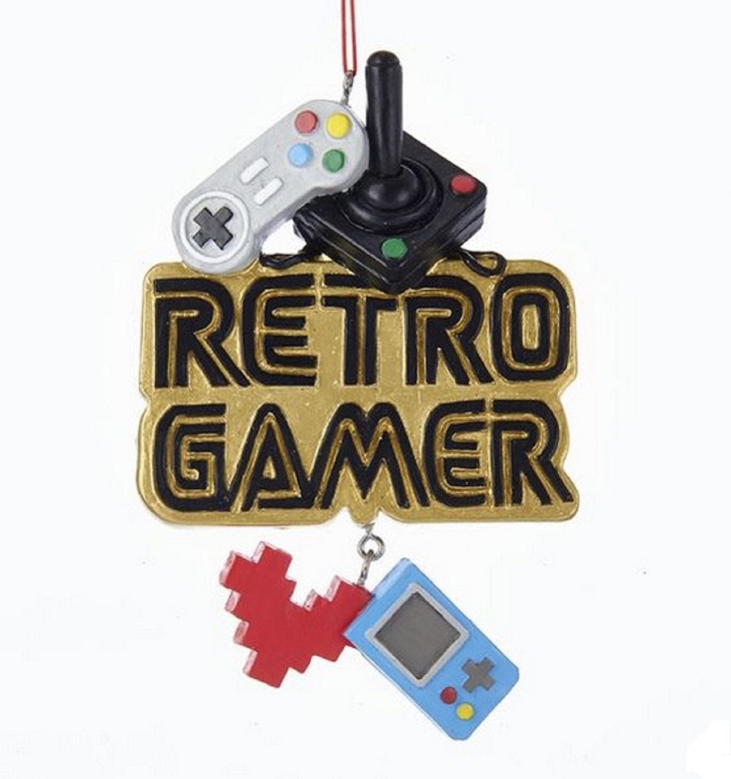 Kurt Adler Retro Gamer Video Game Ornament