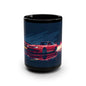 JDM Drift Racing 15oz Black Mug — Pink Smoke Design