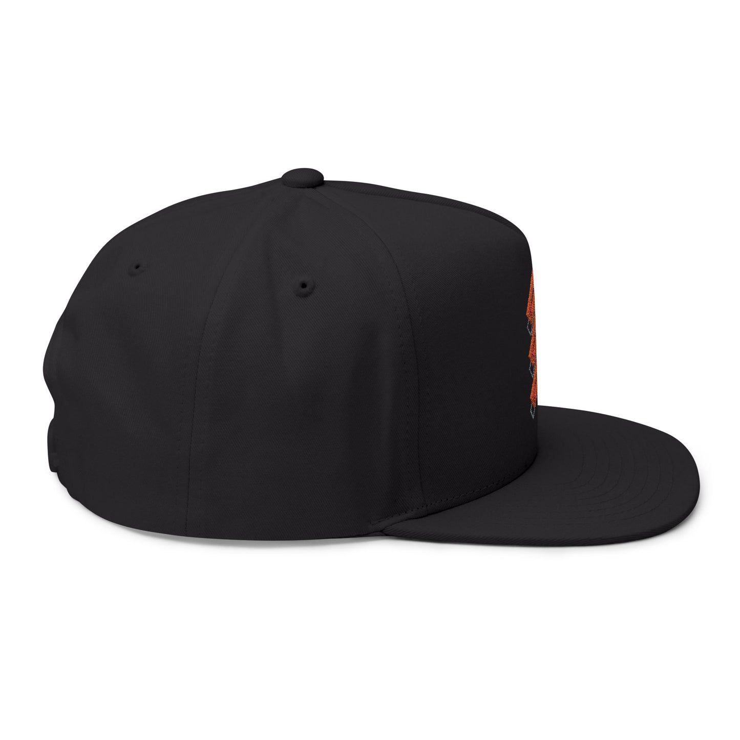 Level Up Snapback Hat — EBO Embroidered Flat Bill Cap