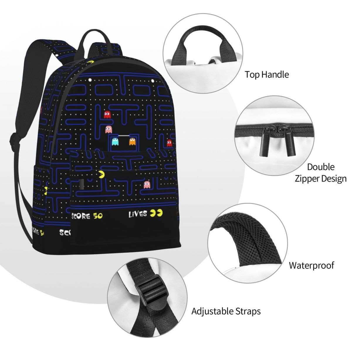 80s Video Game Backpack Pac-man Gapo Goods
