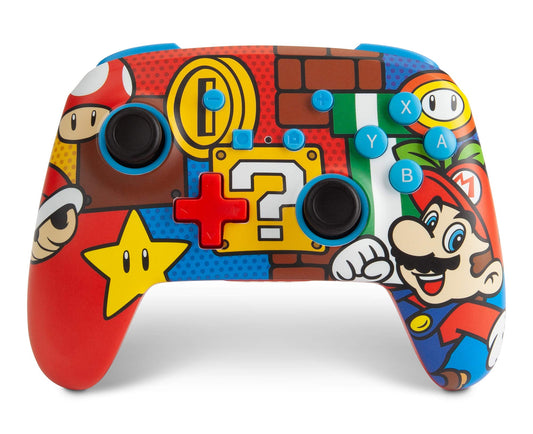 Wireless Nintendo Switch Controller - PowerA Enhanced Bluetooth Gamepad With Fortnite Bonus Mario Pop Gaming Accessories