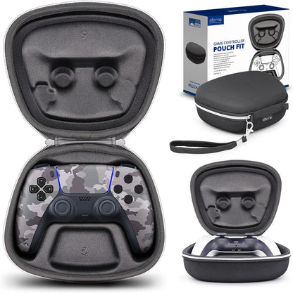 Carry Case Compatible with PS5 DualSense Wireless Controller, PlayStation 5 Controller Holder Travel Safekeeping Protective Case Storage Bag