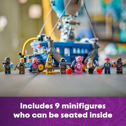 LEGO Fortnite Battle Bus Building Toy - Collectible Fortnite Toy for Kids, Boys & Girls, Ages 10+ - Pretend Play Set with 9 Minifigures from Video Game - Gift for Birthdays - 77073