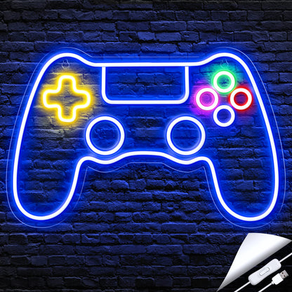 Kavaas Neon Sign for Gamer Room Decor - LED Game Neon Sign for Teen Boy Room Decor - Best Gamer Gifts for Boys, Kids