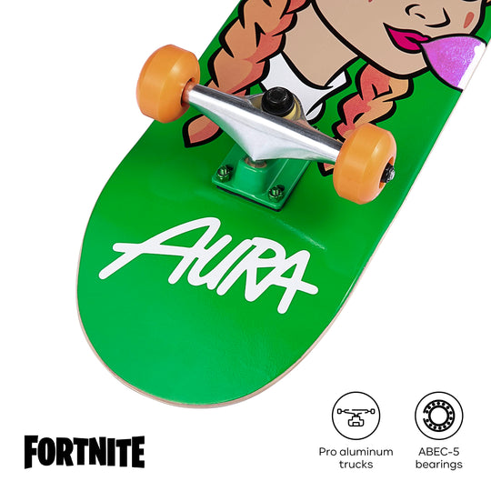 Fortnite 31" Skateboard - Cruiser Skateboard with Printed Graphic Grip Tape, ABEC-5 Bearings, Durable Deck & Smooth Wheels, Great for Teens