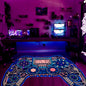 Gaming Rug Teen Boys Carpet Glow in The Blacklight Gamer Rug for Boys Room Playroom Non-Slip Area Rug Kids Boys Girls Game Room Casual Mat (60"x39")