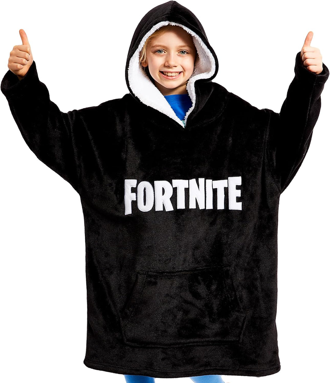 FORTNITE Hoodie for Boys, Oversized Hoodie Sweatshirt Blanket, Warm Comfortable Hooded Robe, Gifts for Boys Girls Teens