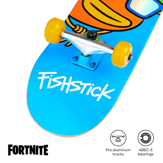 Fortnite 31" Skateboard - Cruiser Skateboard with Printed Graphic Grip Tape, ABEC-5 Bearings, Durable Deck & Smooth Wheels, Great for Teens