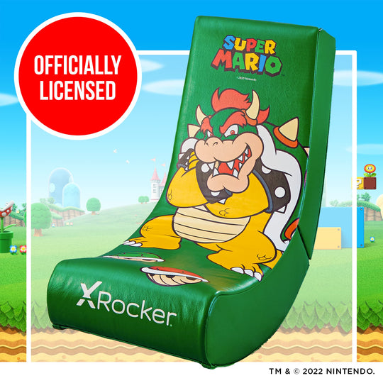 X Rocker Nintendo Video Gaming Chair for Kids 5-17, Floor Rocker, Gifts for Gamers, Mario, Bowser, Peach, Luigi, Yoshi, Gifts for Teens, Boys, Girls