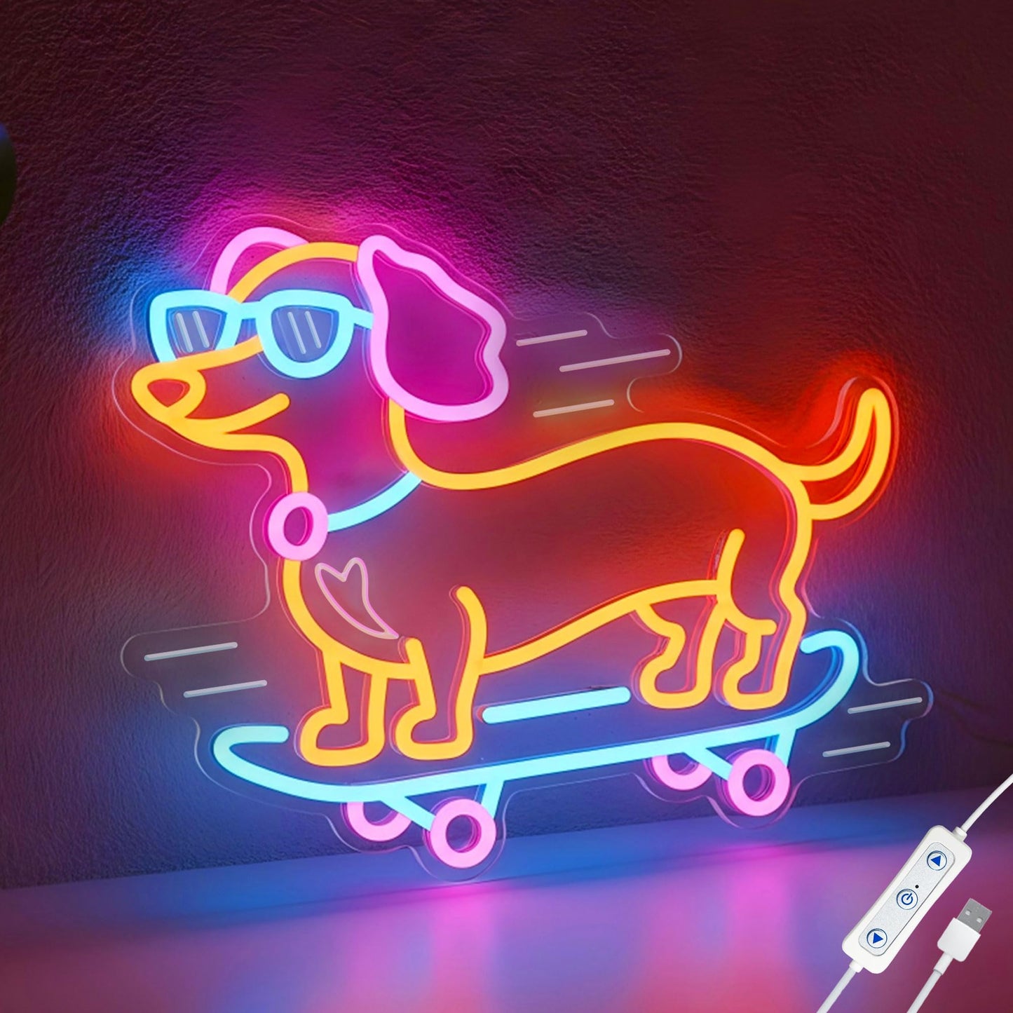 Panda Neon Sign, Dimmable LED Animal Neon Light with UV Print Design, Cute Panda Lamp for Room Wall Decor, Birthday Gifts for Panda Lovers, USB Powered, 10.0 x 11.7 Inch