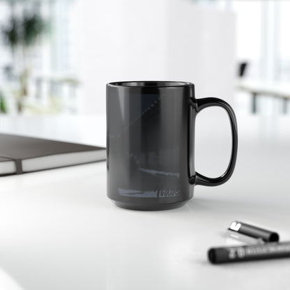 Taza Negra Naoe Shadow Assassin — Taza de Café de Arte Oscuro Ninja de 15 oz