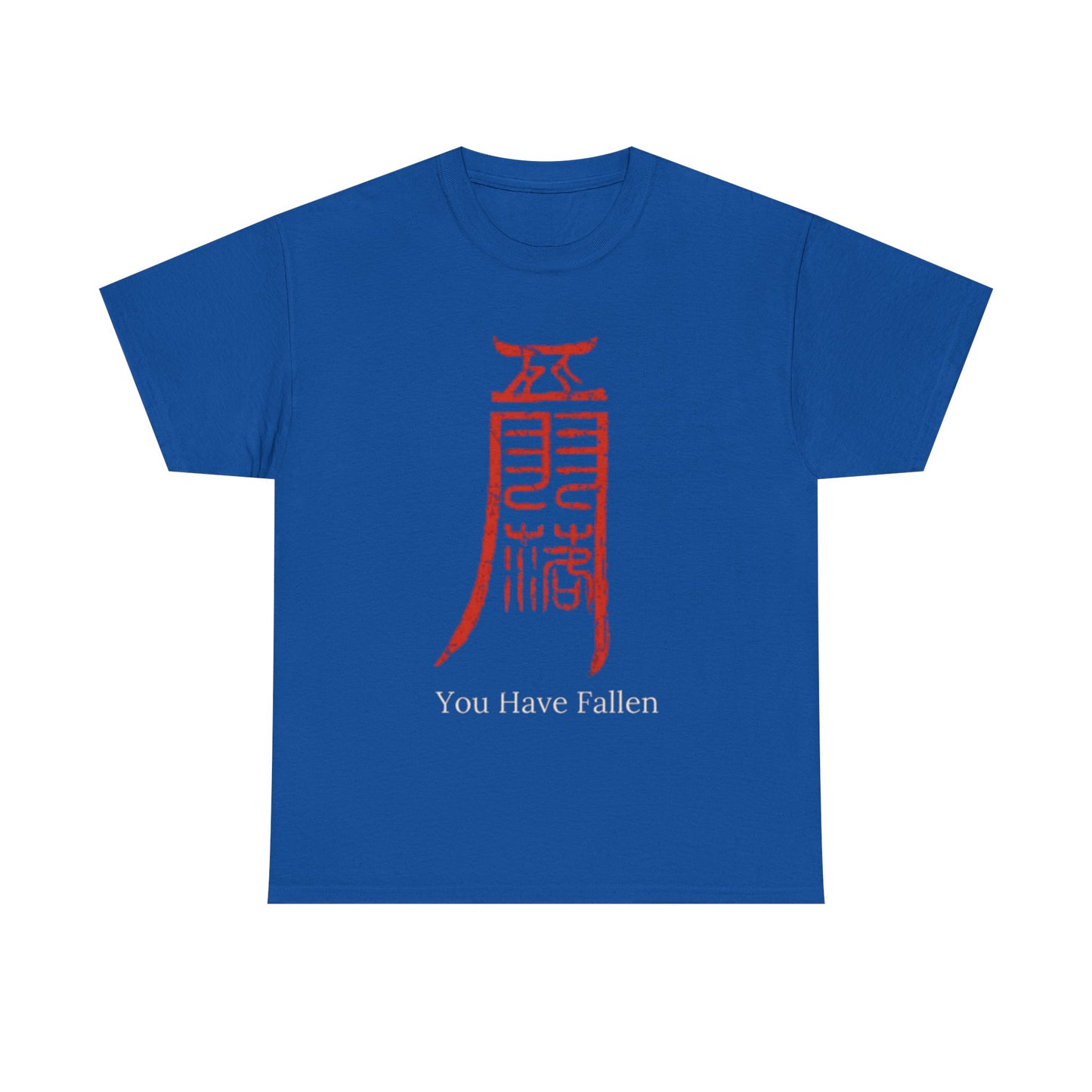 Camiseta — Diseño Gráfico 'Has Caído' Kanji Rojo (Estilo Gamer/Anime)