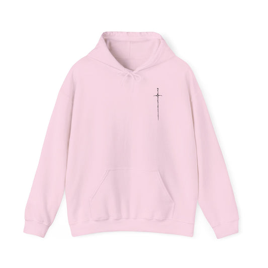 Dark Fantasy RPG Hoodie, Unisex Sweatshirt, Gaming Gift, Dark Fantasy Apparel, Video Game Merch, RPG Lover, Gamer Present Light Pink