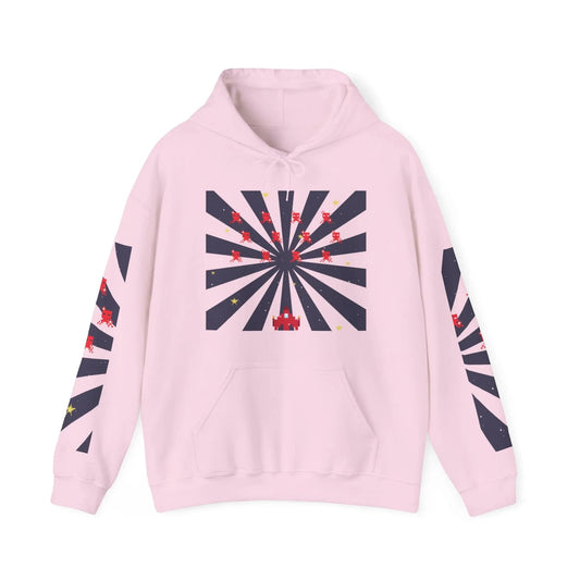 Heavy Blend Hooded Sweatshirt - Unisex Classic Fit Cotton Polyester Hoodie Light Pink