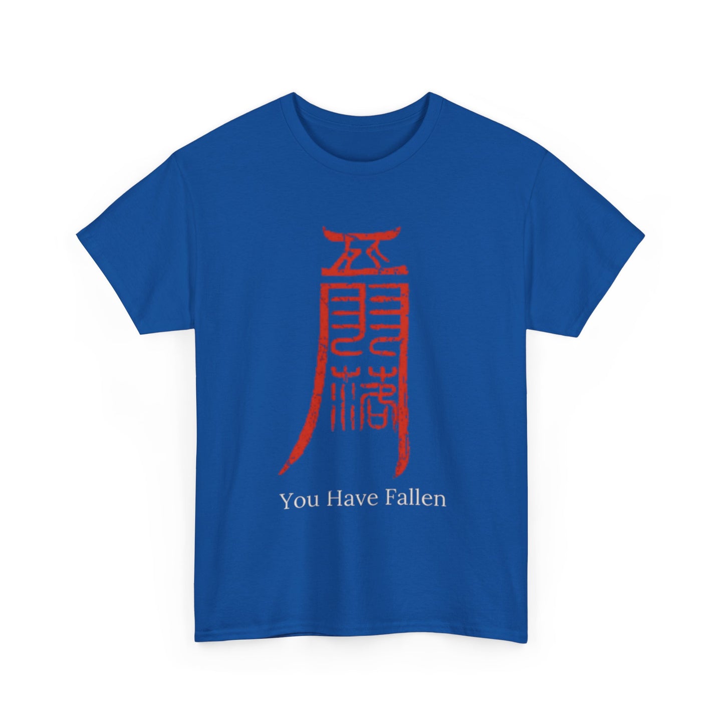 Camiseta — Diseño Gráfico 'Has Caído' Kanji Rojo (Estilo Gamer/Anime)