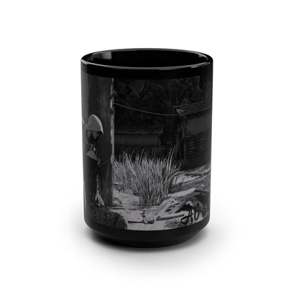 Assassin-Inspired Naoe Black Mug — 15oz