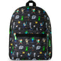 Minecraft Backpack for Boys Kids Teens Adjustable Straps Front Pocket Daypack Backpacks for Sports Gym School Gamer Gifts (Blue)