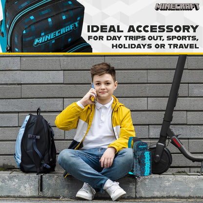 Minecraft Crossbody Bag for Kids Teens Creeper Sling Chest Bag for Travel with Adjustable Strap Gamer Gifts for Boys